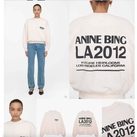 Anine Bing Jaci Sweatshirt Large - Picture 7 of 7